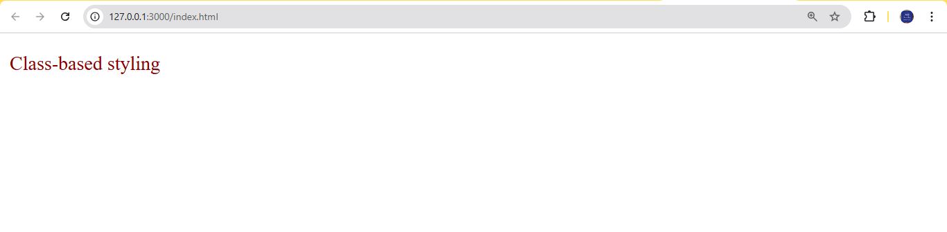 Class Selector Style Specificity
