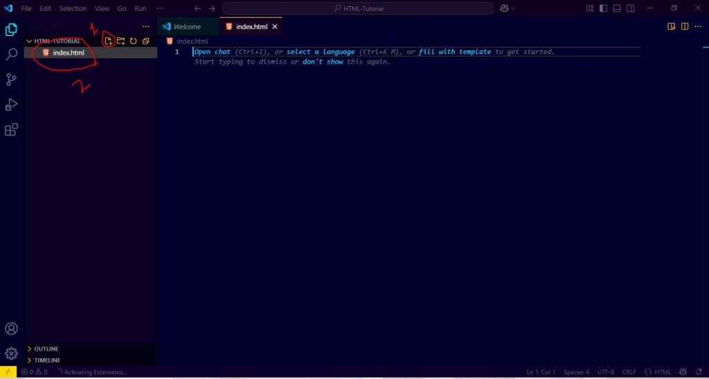 Create new file