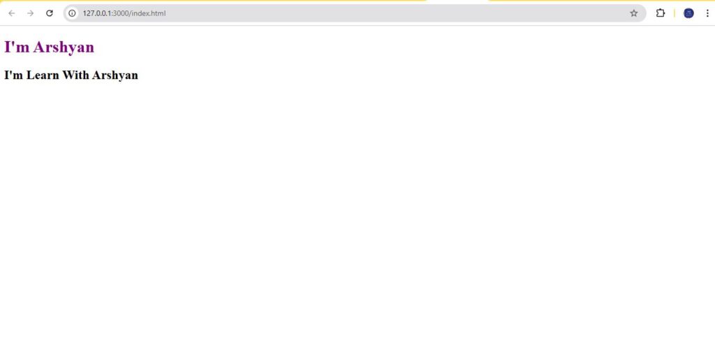 Inline CSS Example Output