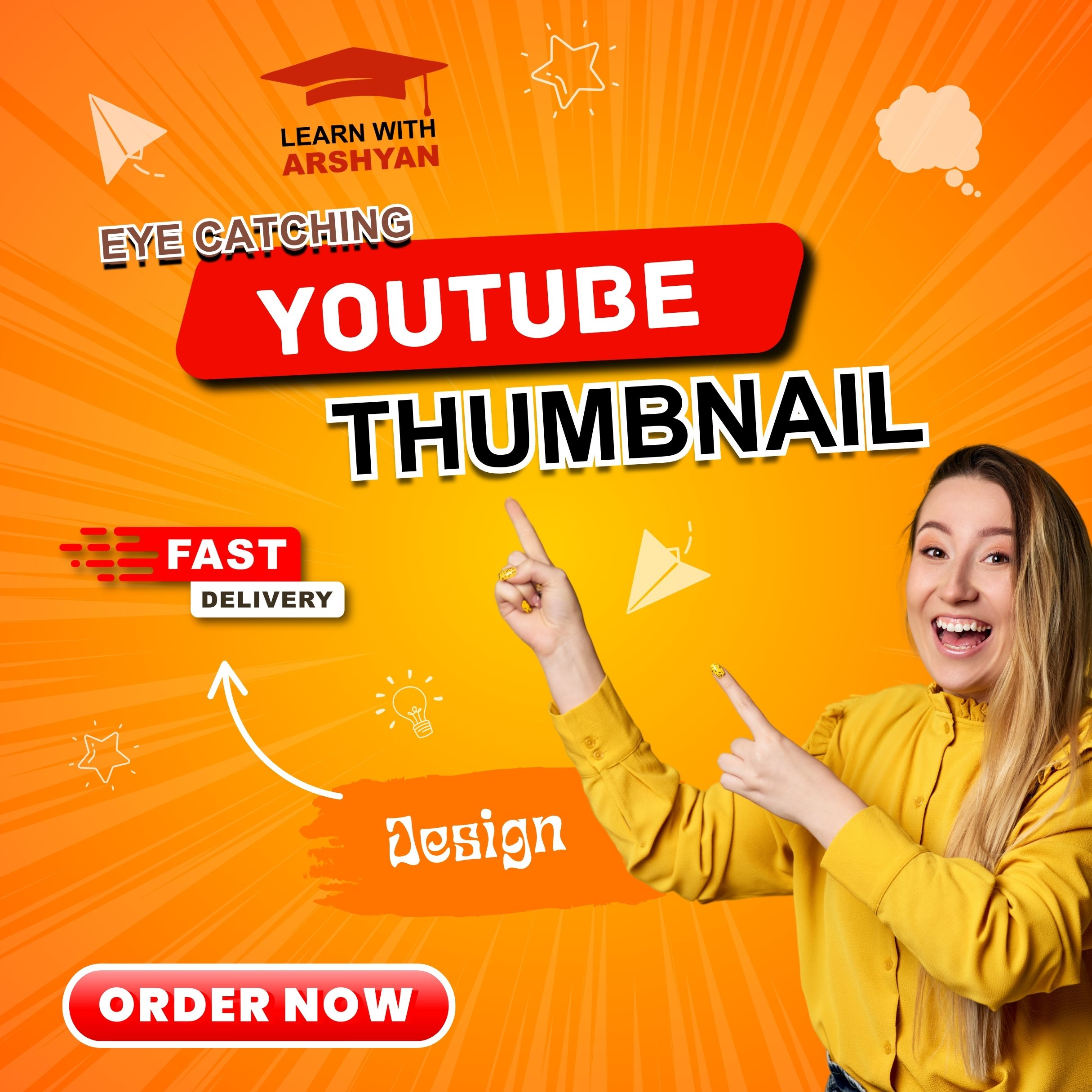 Custom YouTube Thumbnail Design – Eye-Catching & Clickable