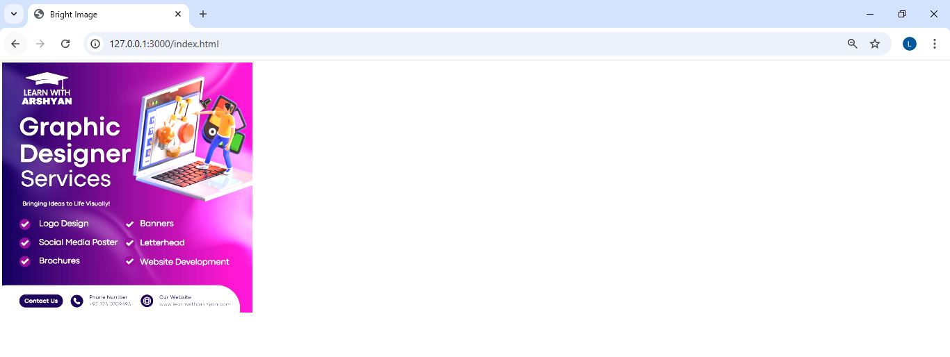 Bright Image Example