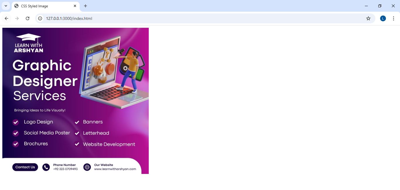CSS Styled Image Example