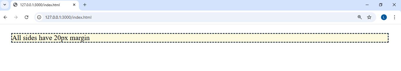 Equal Margin Example