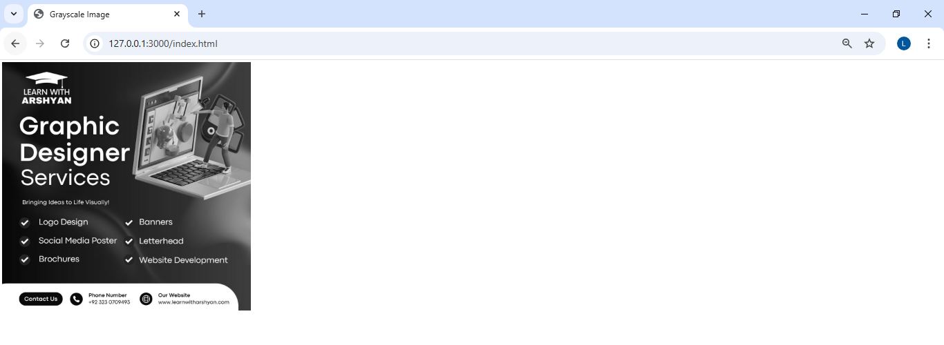 Grayscale Image Example