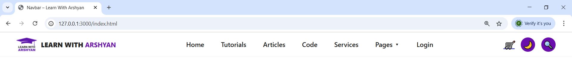 Nav Bar with CSS