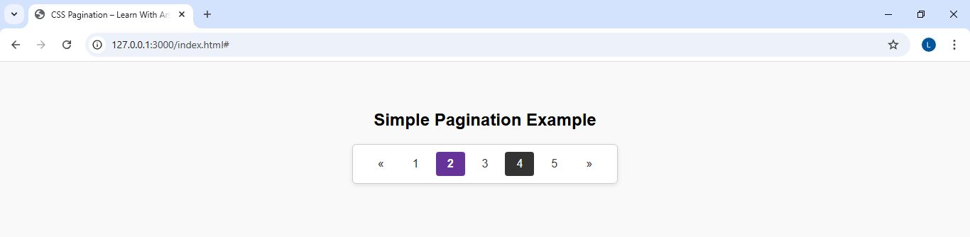 Simple Pagination Example